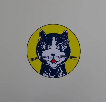 Sérigraphie Lichtenstein - Laughing cat