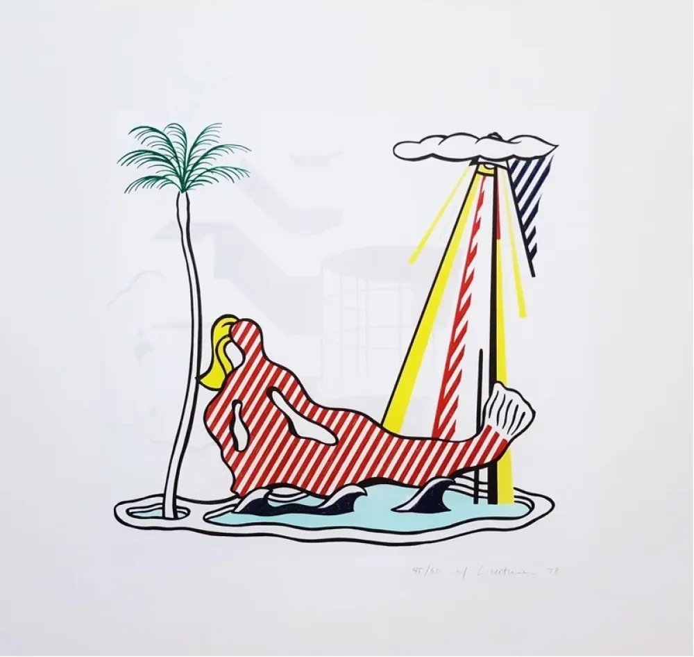 Lithographie Lichtenstein - Mermaid C.158