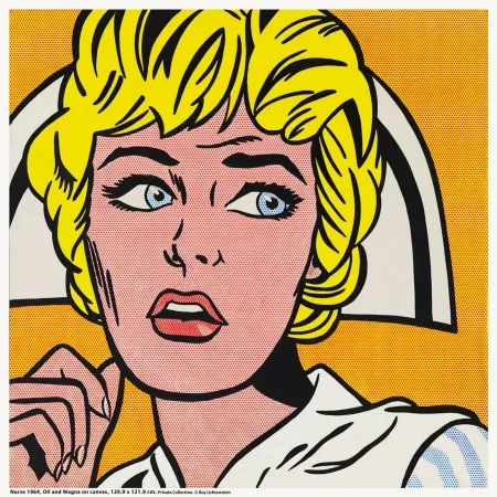 Sérigraphie Lichtenstein - Nurse
