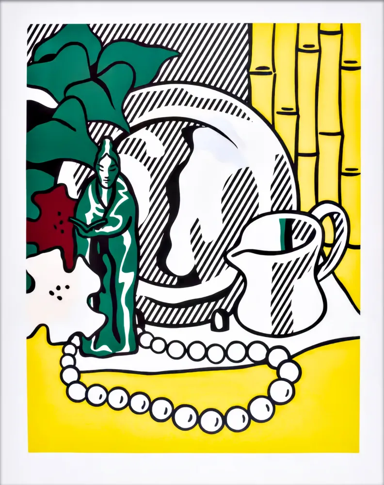 Sérigraphie Lichtenstein - Still Life with Figurine 