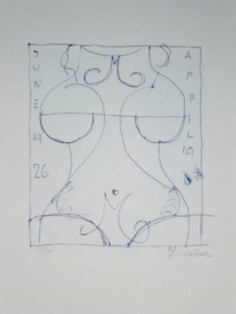 Lithographie Lindner - Marylin was here 17