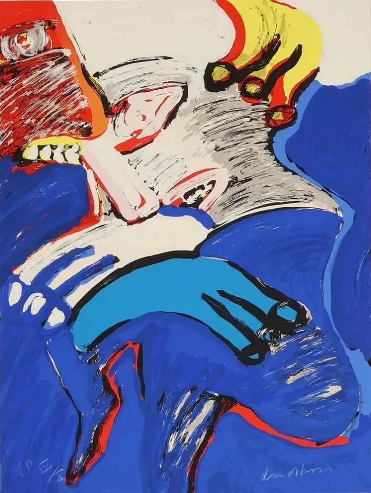 Lithographie Lindstrom - Couple