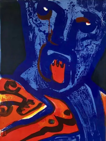 Lithographie Lindstrom - Cry
