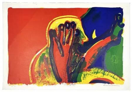 Lithographie Lindstrom - Le Cri