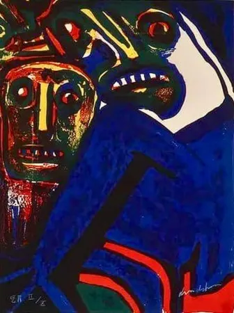 Lithographie Lindstrom - Mother & Child - E.A. II/X