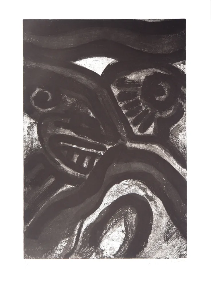 Aquatinte Lindstrom - Rencontre