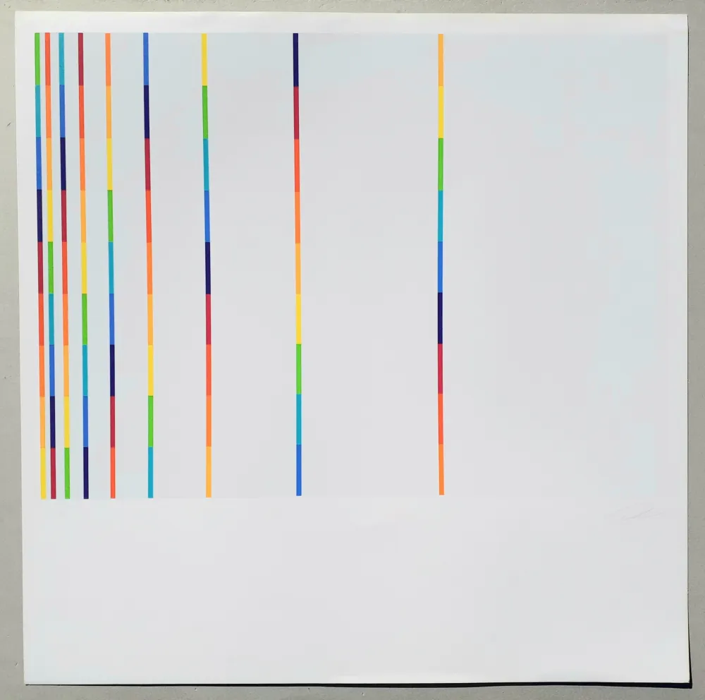 Sérigraphie Lohse - 12 vertical and horizontal progressions