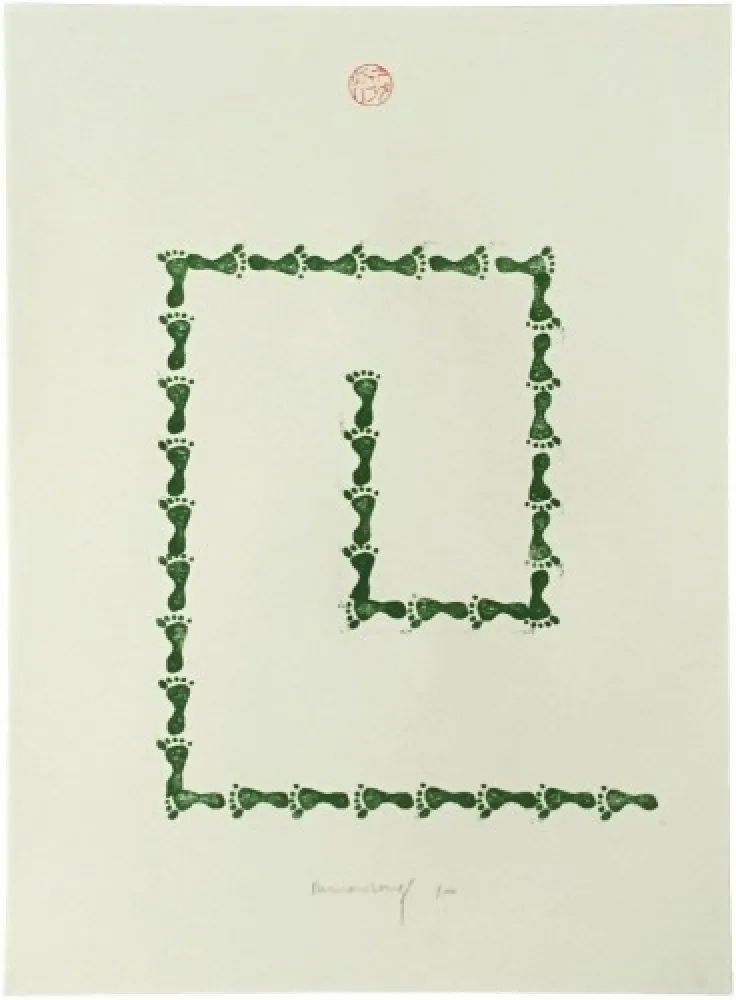 Lithographie Long - Untitled (from Artists Against Torture portfolio)