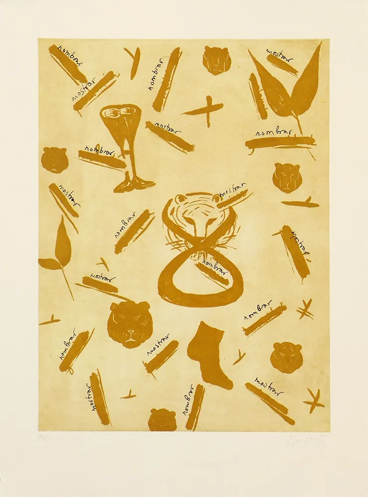 Gravure Lootz - Leaves I