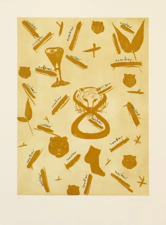 Gravure Lootz - Leaves I