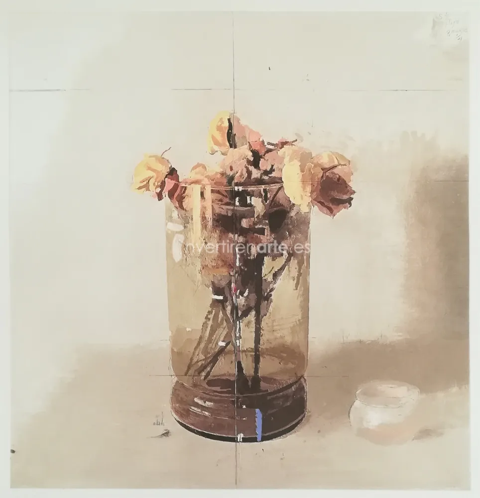 Eau-Forte López Garcia - Rosas de Ávila III