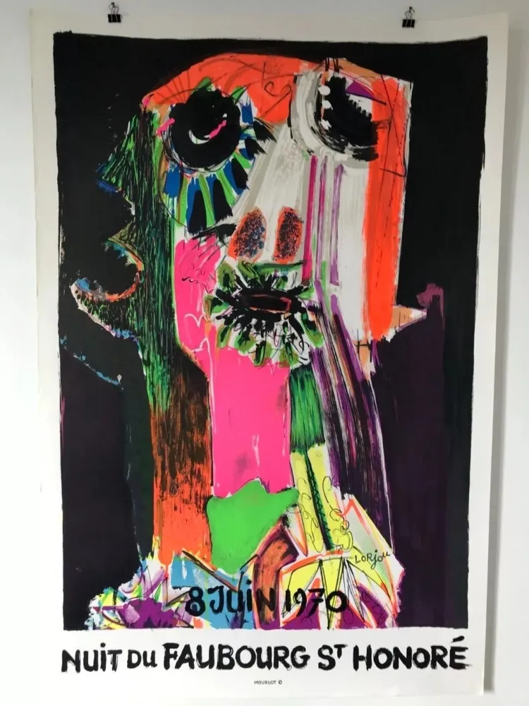 Affiche Lorjou - Nuit du Faubourg St Honoré