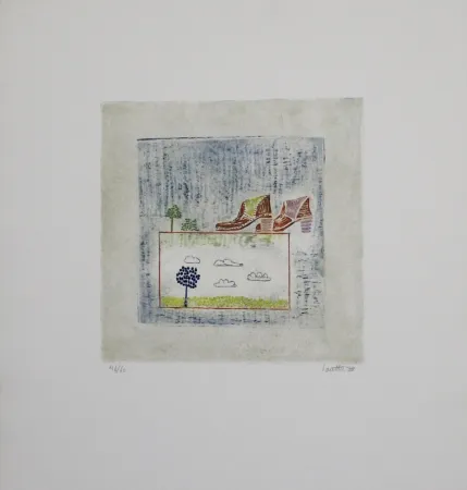 Eau-Forte Et Aquatinte Louttre - Pour aller loin, il faut...  / To Go Far, You Must...