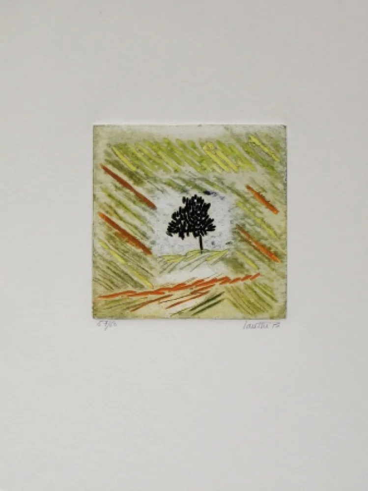 Gravure Louttre - Une petite brune