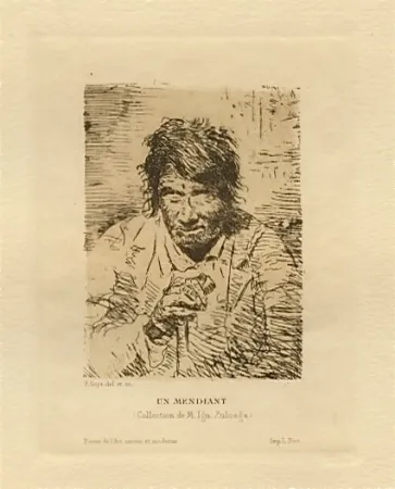 Gravure Lucas - Le mendiant (The Beggar)