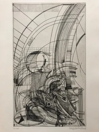 Gravure Luginbühl - Plan für Pegasus