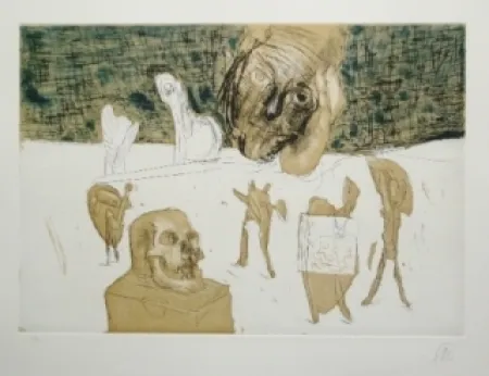 Gravure Lüpertz - Vanitas 4