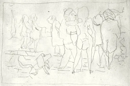 Eau-Forte Et Aquatinte Maccari - Nell'orto di Mino Maccari