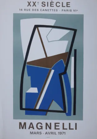 Lithographie Magnelli - Galerie XXème Siècle, 1971