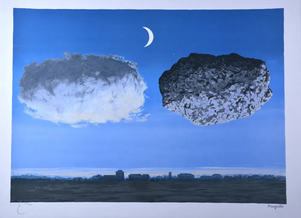 Lithographie Magritte - La Bataille de l'Argonne 