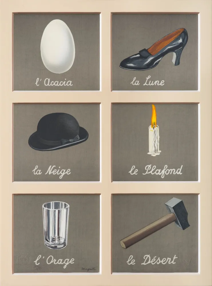 Lithographie Magritte - La Clé des Songes