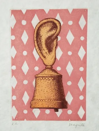 Eau-Forte Et Aquatinte Magritte - La leçon de musique