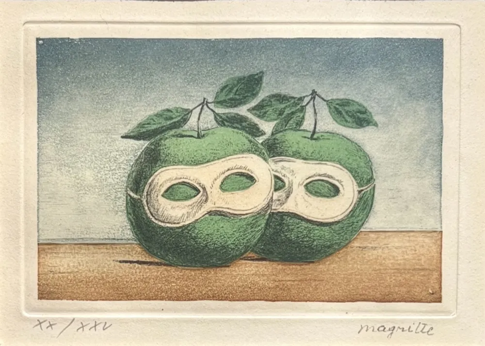 Eau-Forte Et Aquatinte Magritte - La Prêtre Marie