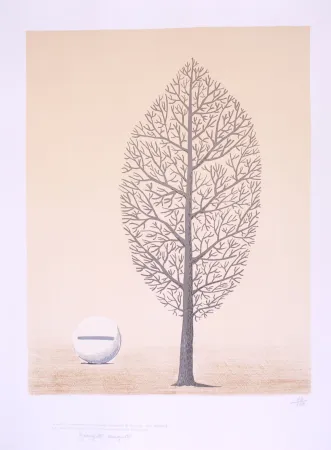 Lithographie Magritte - La Recherche de l'Absolu - The research of absolute
