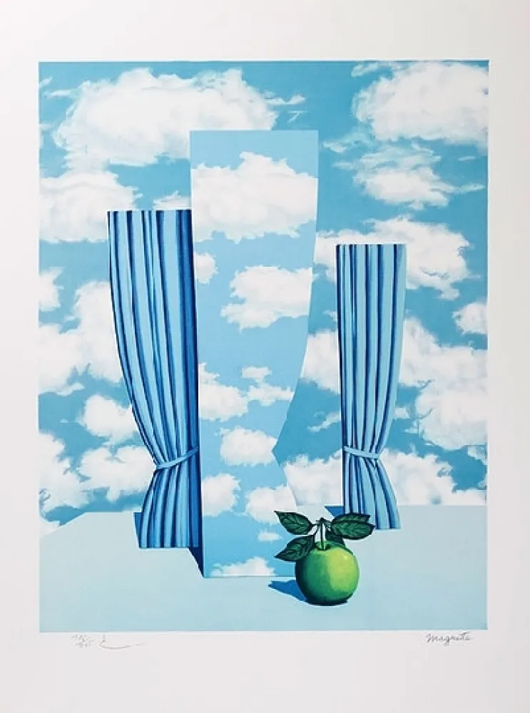Lithographie Magritte - Le beau monde