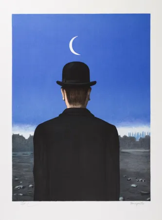 Lithographie Magritte - Le Maître d’École (The School Master)
