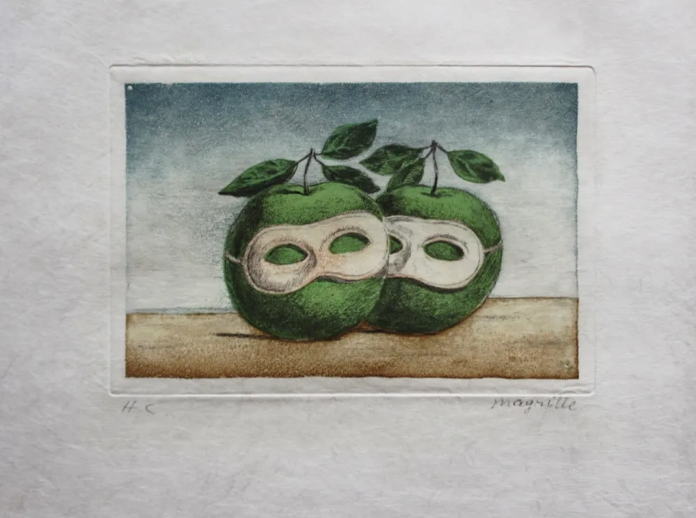 Eau-Forte Et Aquatinte Magritte - Le Prêtre Marie