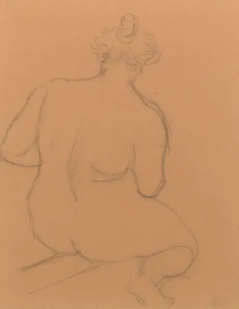 Aucune Technique Maillol - Femme nue de dos, accroupie