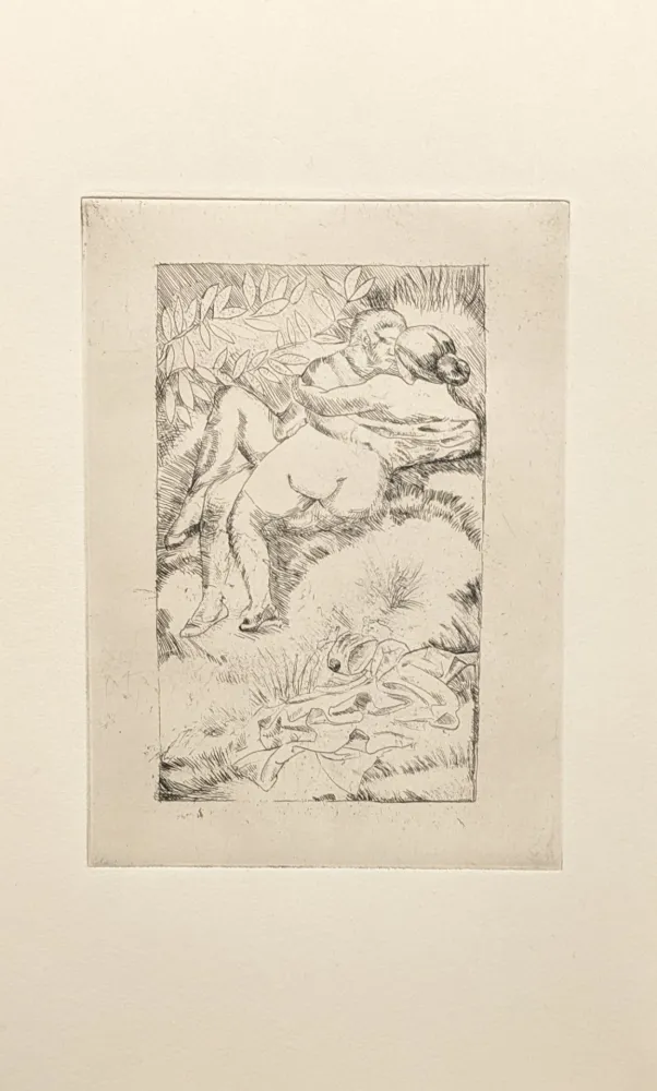 Gravure Maillol - Untitled, from Livret de Folastries