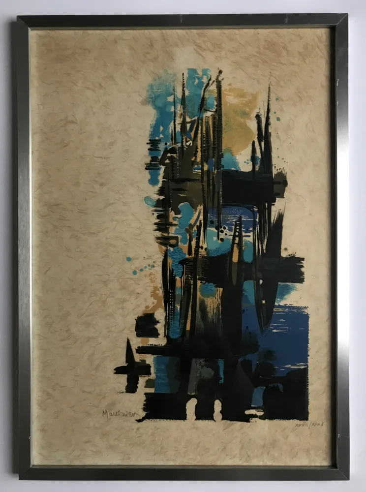 Lithographie Manessier - Élégie pour Martin Luther King I