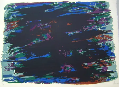 Lithographie Manessier - Suite de Paques 1, Le Jardin des Oliviers