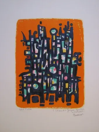 Lithographie Manessier - Untitled