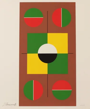 Lithographie Mansouroff - PICTORIAL FORMULA - EXACTA FROM CONSTRUCTIVISM TO SYSTEMATIC ART 1918-1985