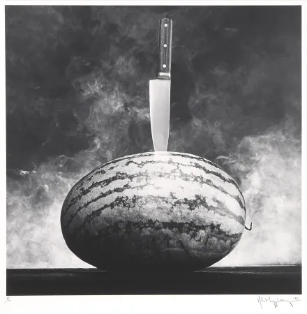 Photographie Mapplethorpe - Watermelon with Knife 
