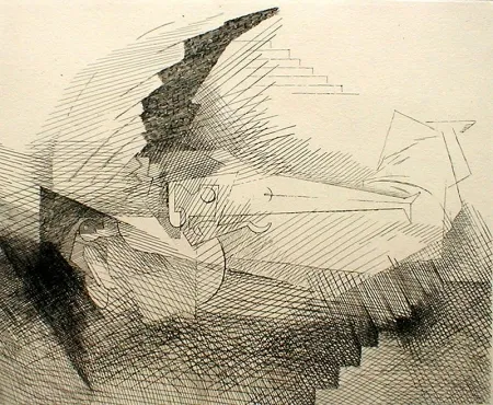 Eau-Forte Marcoussis - Celle que J'amais seul m'aime encore