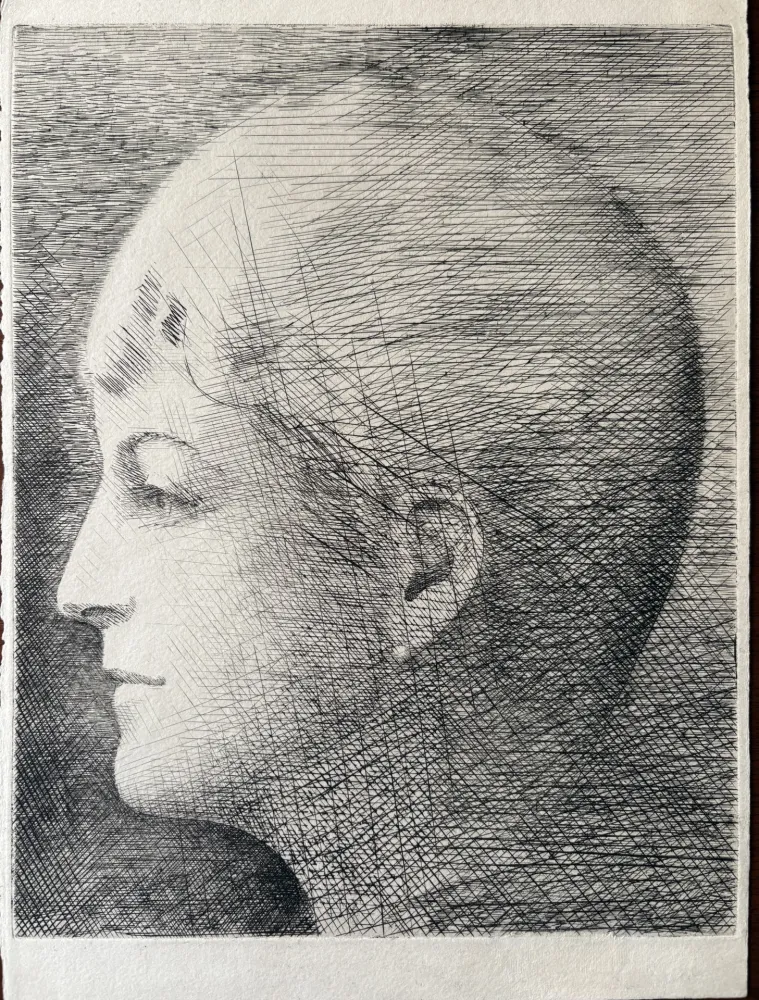 Gravure Marcoussis - La mère de l'artiste en 1900