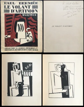 Livre Illustré Marcoussis - Paul Dermée : LE VOLANT D'ARTIMON. POÈMES. Exemplaire avec envoi 