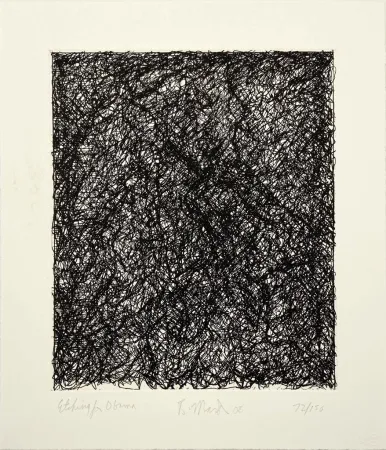 Gravure Marden - Etching for Obama from the Artists for Obama Portfolio