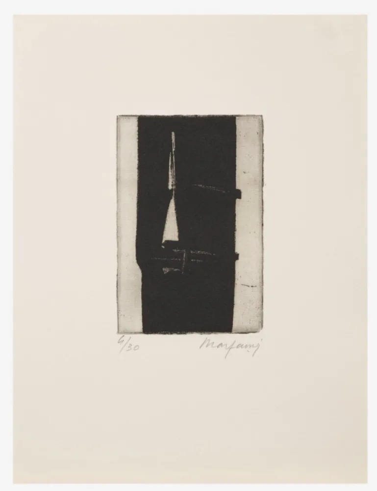 Eau-Forte Marfaing - Sans titre, 1975. Eau-forte signée. 