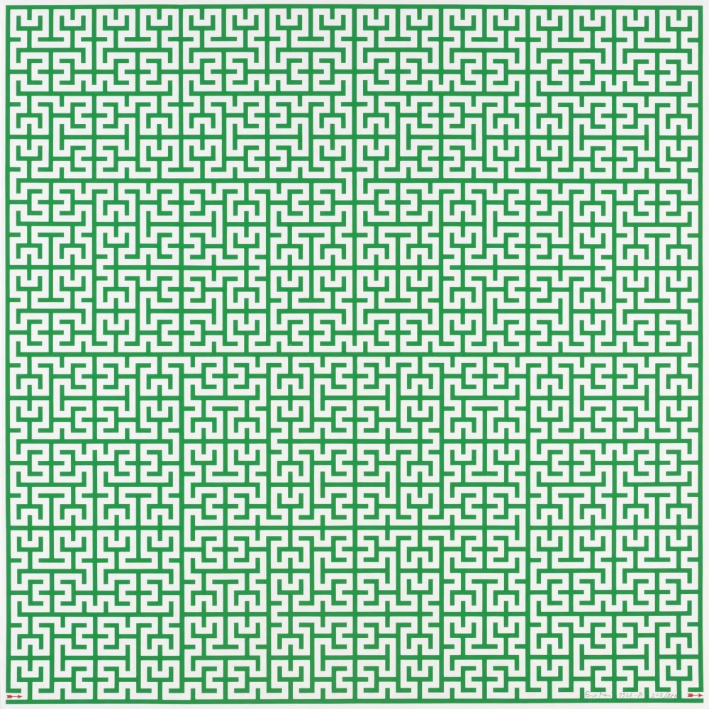 Lithographie Mari - LABIRINTO - EXACTA FROM CONSTRUCTIVISM TO SYSTEMATIC ART 1918-1985