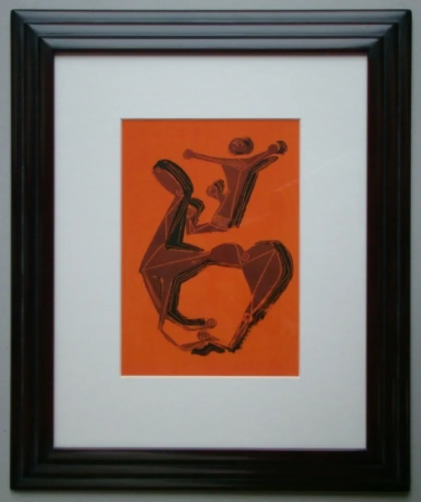 Lithographie Marini - Cheval et Cavalier