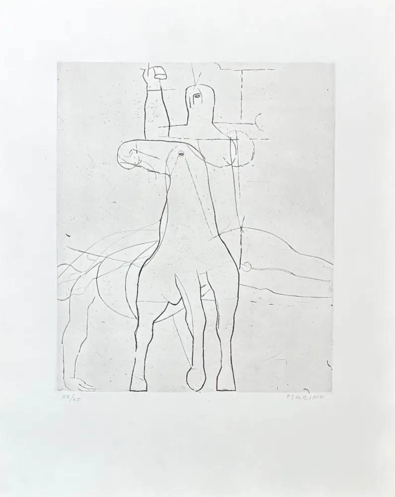 Gravure Marini - Marino Marini (1901-1980) - Giocoliere - etching on paper - 1950