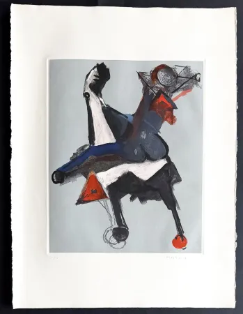 Gravure Marini - Marino Marini (1901–1980) - MARINO FROM SHAKESPEARE I - Color drypoint etching and aquatint on paper - 1977