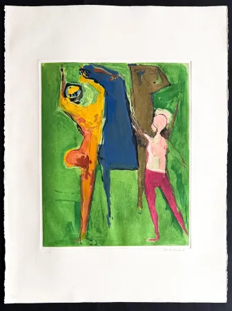 Gravure Marini - Marino Marini (1901–1980) - MARINO FROM SHAKESPEARE I - Color drypoint etching and aquatint on paper - 1977