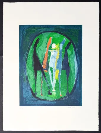 Gravure Marini - Marino Marini (1901–1980) - MARINO FROM SHAKESPEARE II - Color drypoint etching and aquatint on paper - 1978