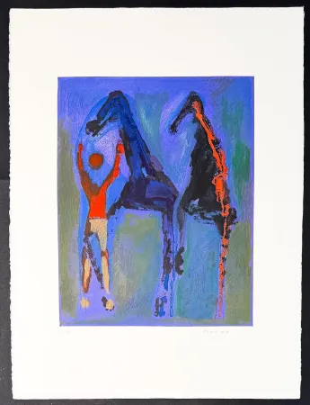 Gravure Marini - Marino Marini (1901–1980) - MARINO FROM SHAKESPEARE II - Color drypoint etching and aquatint on paper - 1978
